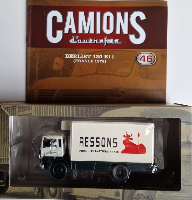 Modèle Réduit Berliet 130 B11 Frigorifique 'Ressons' - Échelle 1:43 Par IXO Altaya