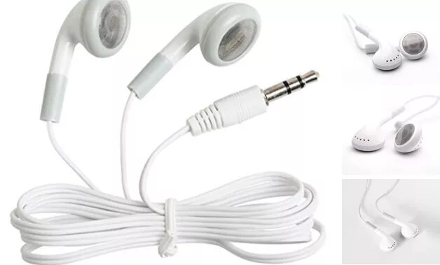 Wholesale Bulk Earbuds Headphones 100 Pack Kids Earphones for School White