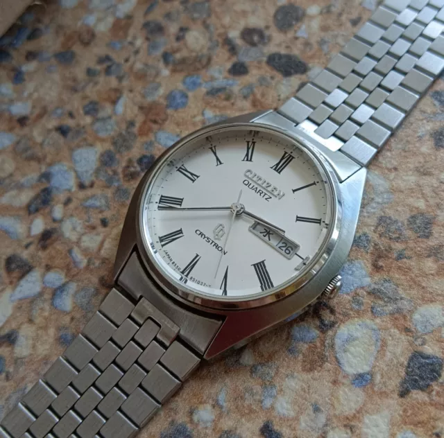 Vintage Citizen CQ Crystron Quartz JDM Kanji January 1978