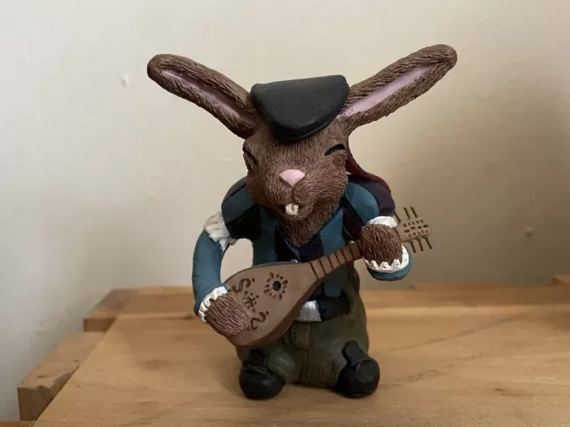 OOAK - Handmade Polymer Clay Bunny Bard