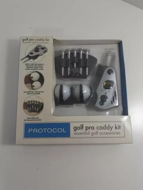 protocol golf pro caddy kit essential golf accessories #9662