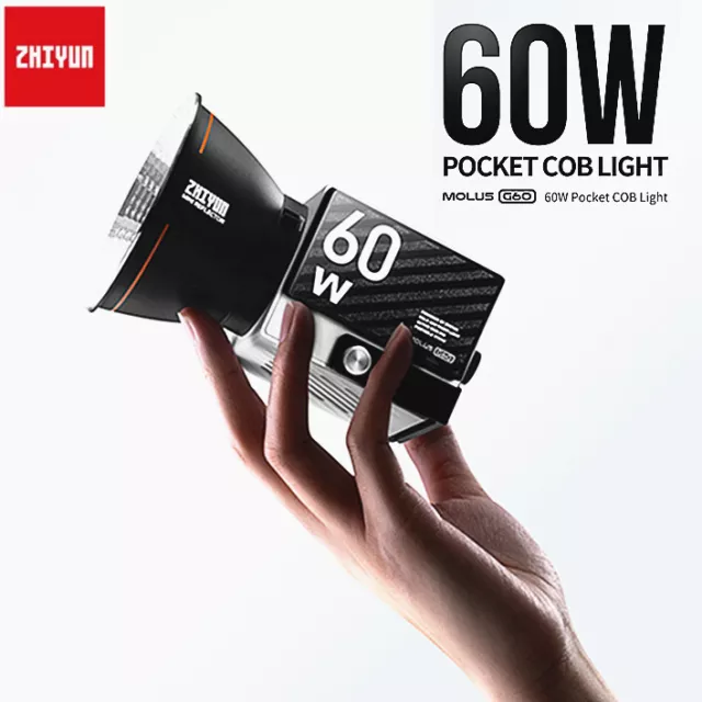 ZHIYUN MOLUS G60 Combo 60W Mini Led Video COB Light APP Control Bi-Color Softbox