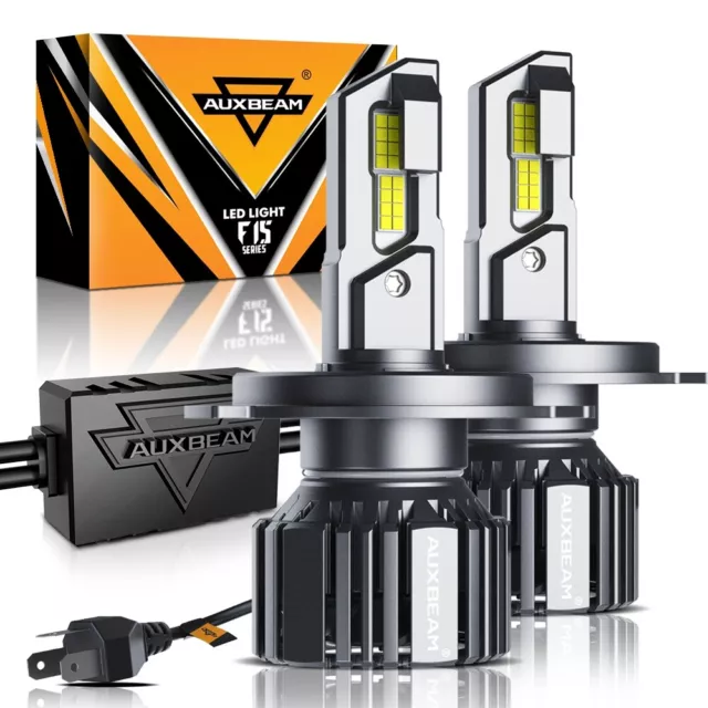 AUXBEAM Canbus H4 HB2 LED Headlights High-Low Beam Bulbs 70W 20000LM 6500K White