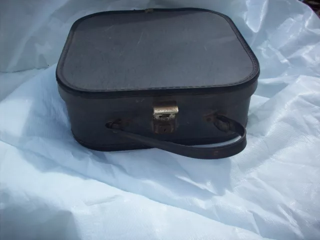 Vintage Black Vanity Case Overnight Travel Bag  used Ref No 104A