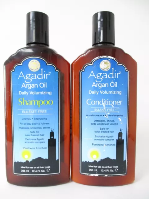AGADIR ARGAN OIL Daily Volumizing 12.4 Oz Shampoo 3 PACK $19.99 - PicClick