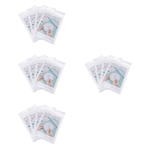 64 piezas película soluble en agua estabilizador de bordado Pva transparente