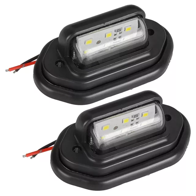 2X Universal LED License Number Plate Light Lamps for Truck SUV Trailer 2