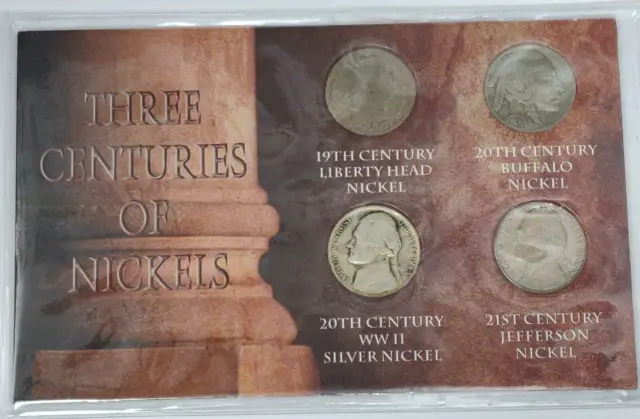 Three Centuries Of Nickels  V - Buffalo - Silver War - Jefferson Nickels