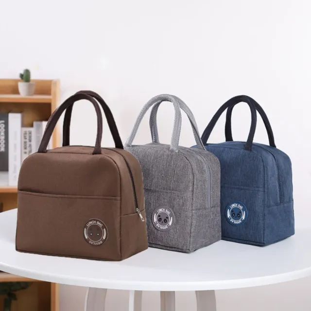 Picnic Canvas Dinner Container Thermal Insulated Lunch Bag Lunch Box Tote Pouch