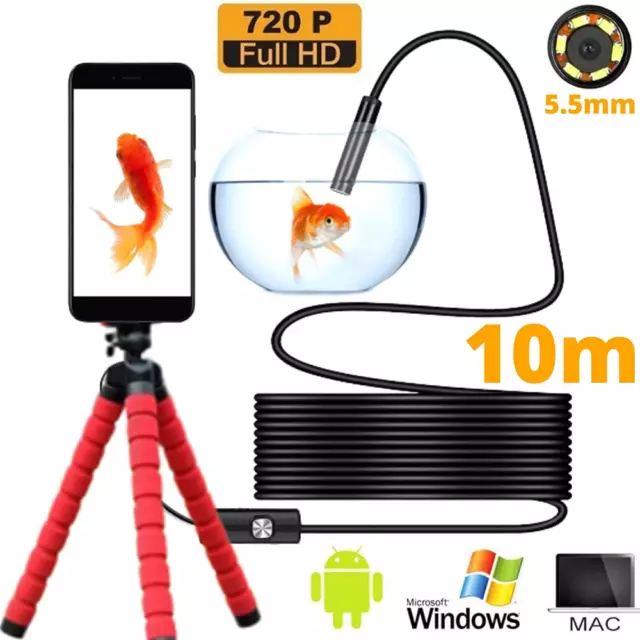 Boîte Caméras 1m 5.5mm Lentille Endoscope HD 480P USB OTG Serpent