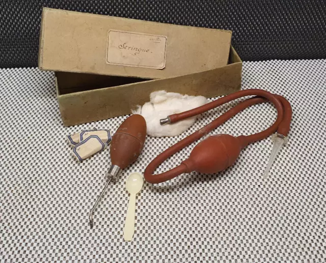 Sehr Antike Werkzeuge Medizinische Medizin Gummi Epoche Sammlung