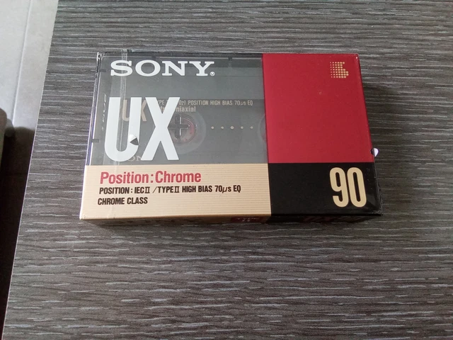 Cassette Audio Sony UX Type II 90min - NEUVE SCELLÉE