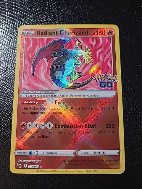 pokemon tcg go 010 078 charizard holo card Charizard - 010/078 - Pokemon Go
