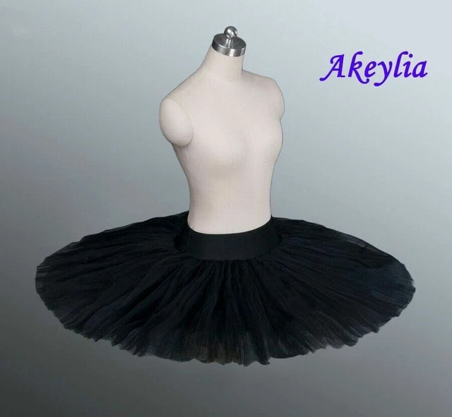 Tulle Black Half Ballet Tutu Professional Ballet Tutus Platter Ballet Half Tutus