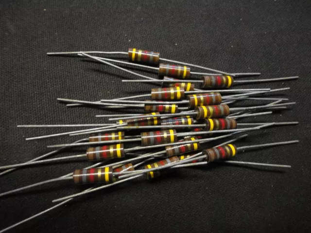 25Pcs Allen Bradley 1.8K-1W- 5%  Testing At 7-8% Carbon Comp. Resistor