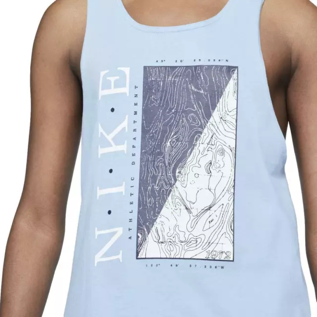 Nike Sportswear Men's RWD Graphic Tank Top (Psychic Blue) DM7951-436 3