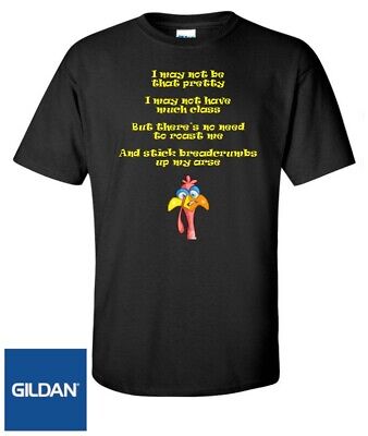Funny rude Christmas T-shirt Xmas Turkey Rhyme joke gift Gildan Unisex