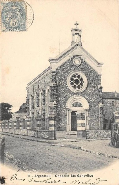 CPA 95 ARGENTEUIL CHAPELLE STE GENEVIEVE (dos non divisé)