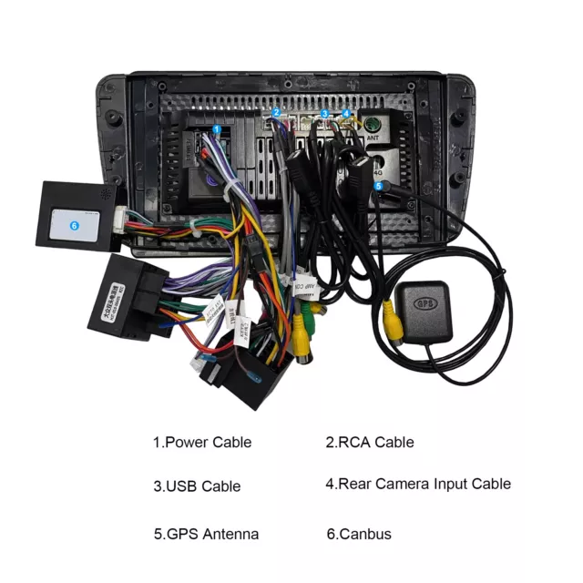 Android Apple Carplay Autoradio Für Seat Ibiza 6j 2009-2013 GPS WIFI BT RDS FM 2