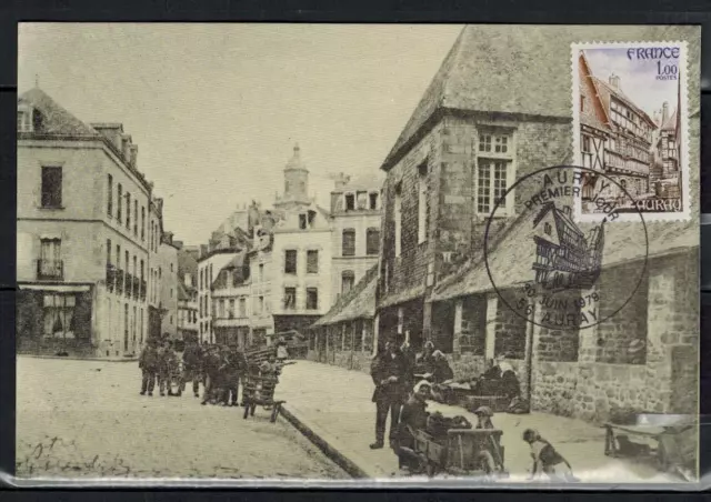 1979-carte philatélique 1° jour-Les Halles du marché-Auray-Timbre.Yt.2134