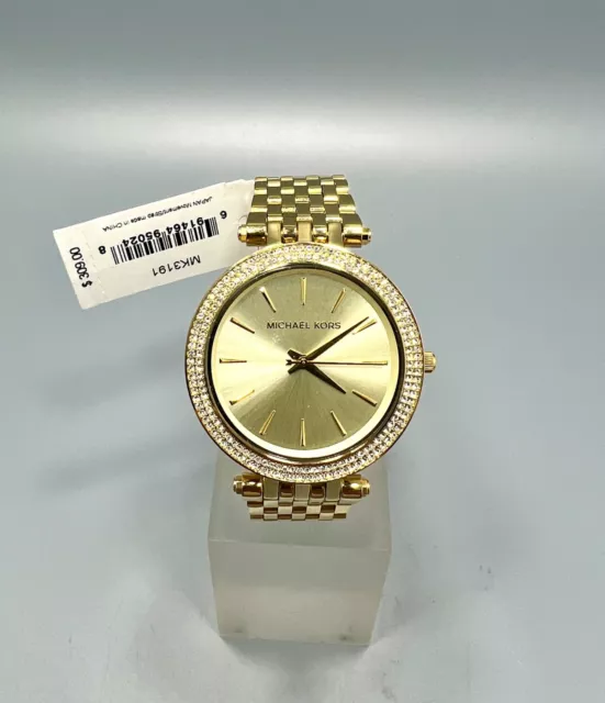 Michael Kors Women's Watch MK3191 Darci Gemmed Quartz 39mm Gold Stainless Steel