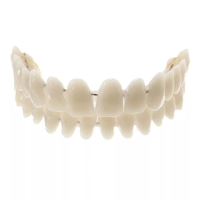 Smile Teeth Upper ＆ Bottom Set False Teeth Denture Veneers Dental Tooth Cover