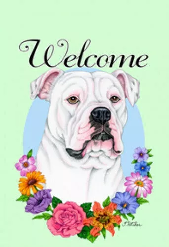 Welcome Garden Flag - American Bulldog 633001
