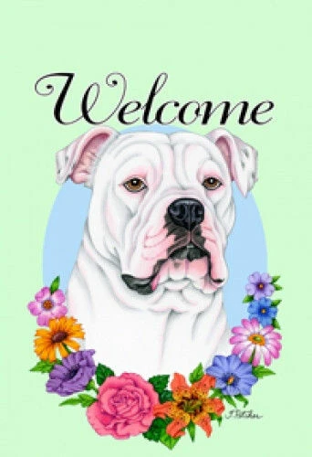 Welcome House Flag - American Bulldog 63300