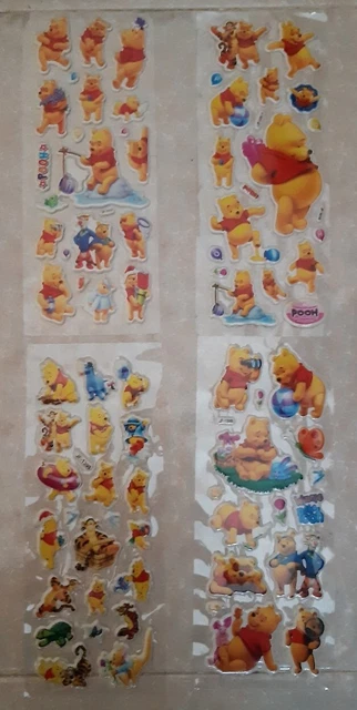 Lotto Set 4 Adesivi 3D Winnie The Pooh