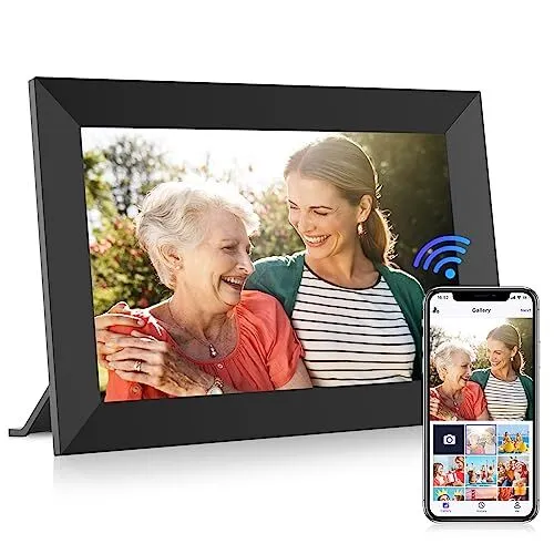 10.1 Inch WiFi Digital Picture Frame 1280x800 HD IPS Touch Screen, 1 Pack