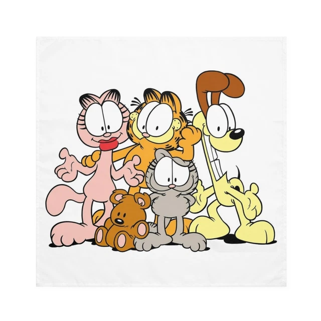 Garfield and Friends 2 Polyester Fabric Napkins