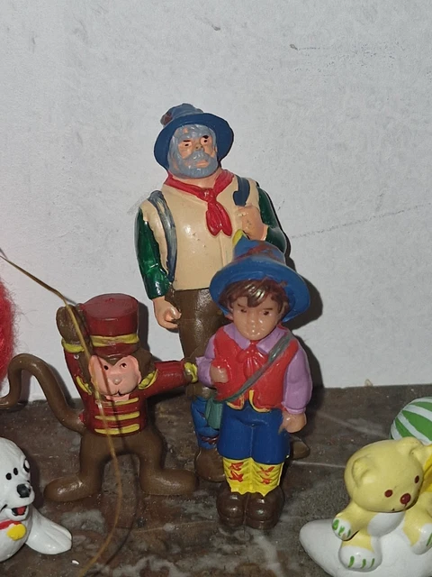 Lot De 6 Figurines 'Les Petits Malins' - Famille Ours - Vintage 1980 - Jouet Collection