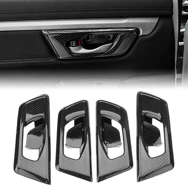 FOR HONDA CR-V CRV 2017-2021 ABS Carbon Fiber Auto Inner Door Handle Cover Trim