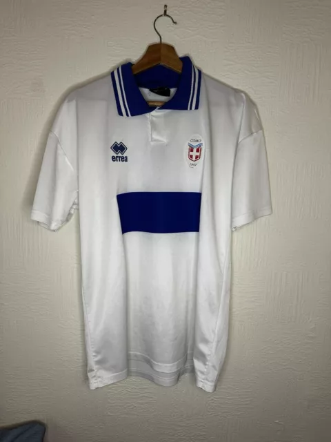 Original Como 1907 2000er Auswärts Fußball Shirt Errea Größe Medium #3
