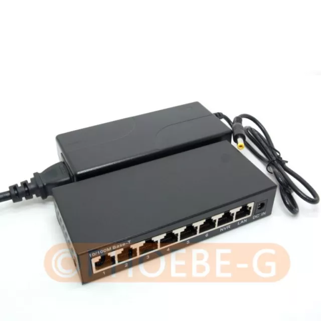 24V 72W 8 Ports 6 PoE Passive PoE Switch Injector for UBNT AP UAP AC LITE LR