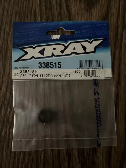 XRAY XCA Alu 7075 T6 Hard coated Pinion Gear - 15T (1st) NT1 RX8 - 338515