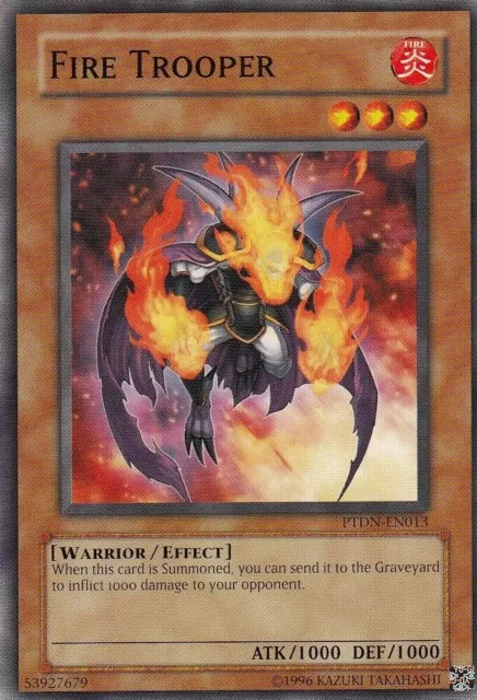 YUGIOH Fire Trooper PTDN-EN013 Phantom Darkness Near-Mint NM