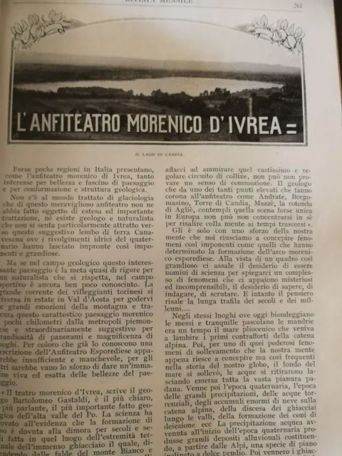 Rivista Antica Touring 1914 Immagini Storiche Ivrea Palazzo Doria Genova