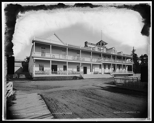 John Jacob Astor House, Mackinac Island c1900 OLD PHOTO