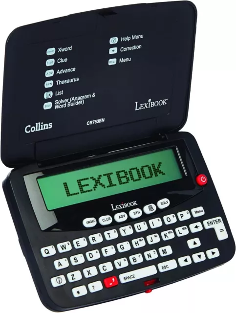 Lexibook Collins Bradfords elektronisches Kreuzworträtsel-Löser Rechtschreibprüfung Spiele, CR753EN