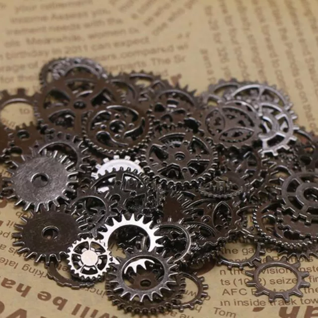 25g 50g 100g Steampunk Watch Parts Vintage Antique Old Gears Wheels Steam Punk 3