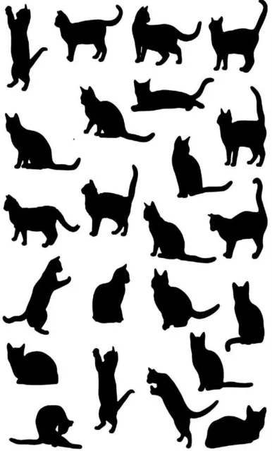 Cat Tea Towel - Australian Design Black Cat on White 100% Cotton Linen Tea Towel