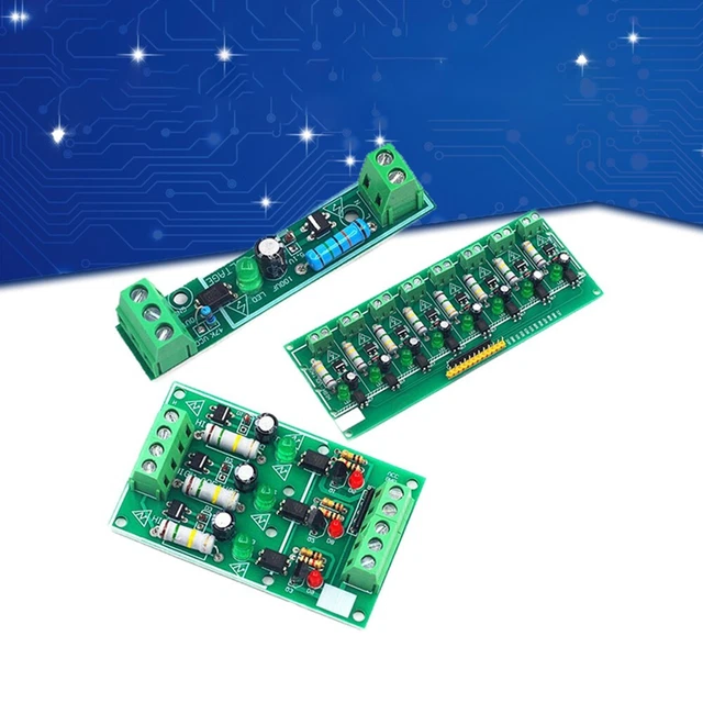 Carte d'isolation d'Optocoupeur, Carte d'isolation d'Optocoupeur Module de détection de tension PLC 8 canaux 220V AC pour bricolage Carte d'isolation d'Optocoupeur, Carte d'isolation d'Optocoupeur Module de détection de tension PLC 8 canaux 220V AC pour bricolage