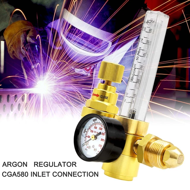 CGA-580 Argon Co2 Débitmètre Régulateur Mig Tig Débitmètre De Soudage Gauge