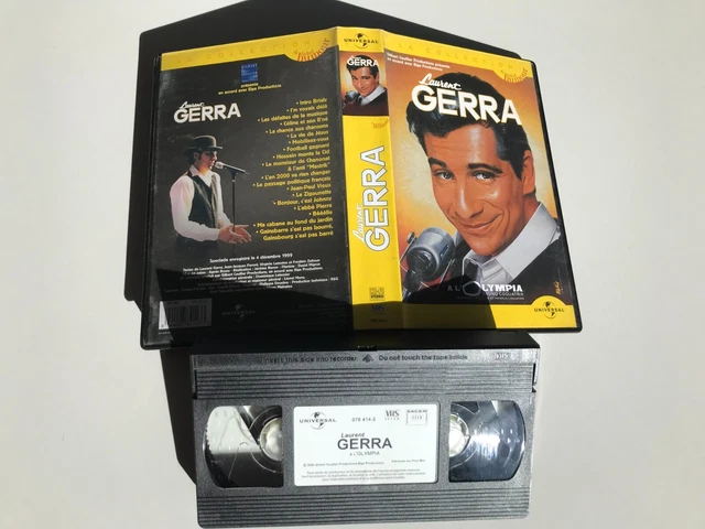 LAURENT GERRA lot de 2 VHS Olympia 1999 et 2002