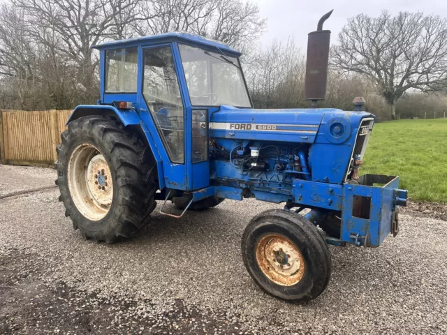 ford 6600 Tractor 2wd With Rare Creeper Gearbox Starts Runs Drives Perfect