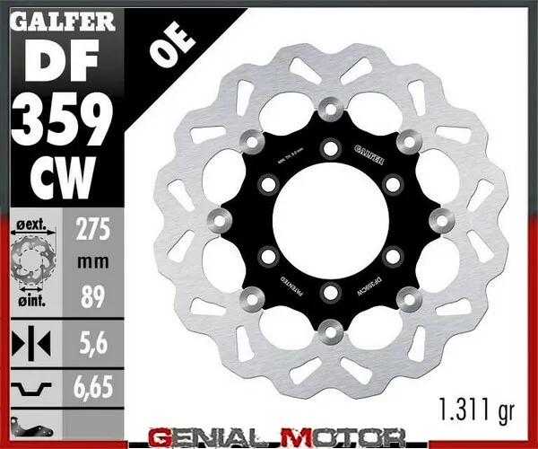 Galfer Rear Brake Disc WAVE FLOAT FULL 275x5,6mm SUZUKI M 109 R BOULEVARD 2006