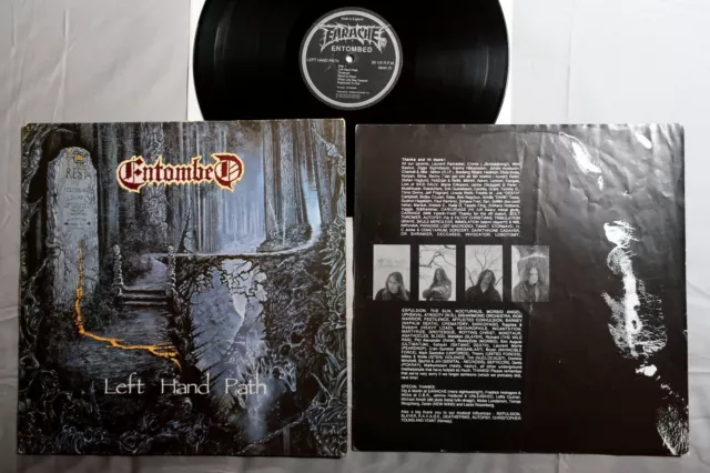 ENTOMBED Left hand path EARACHE LP with Insert MOSH 21!