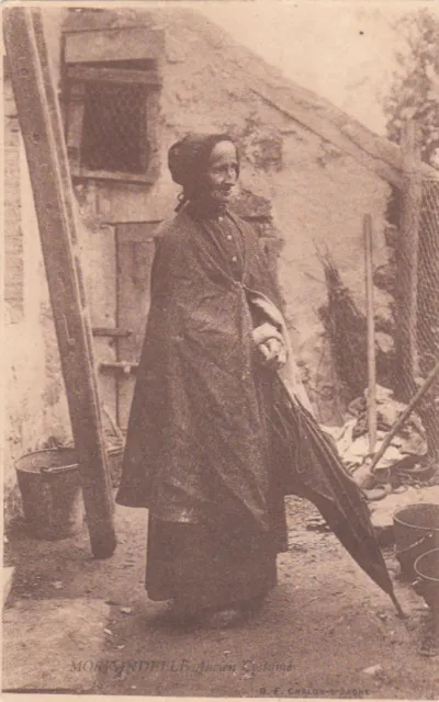MORVAN MORVANDELLE ancien costume timbrée 1906