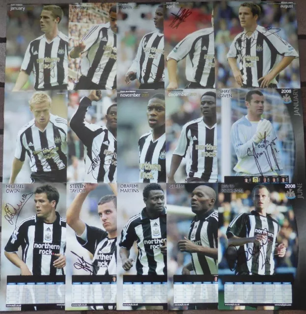 Legends of Newcastle United FC 16x12" Hand Signed Posters £2.50 Each with COA